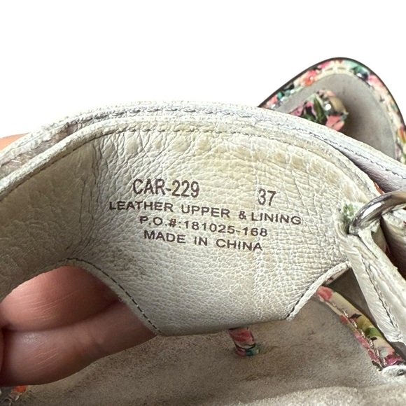 Alegria Carina Lighten Up Floral Thong Sandals Size 37 US 7-7.5 Comfort Cottage - Picture 9 of 9